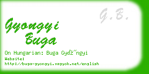 gyongyi buga business card